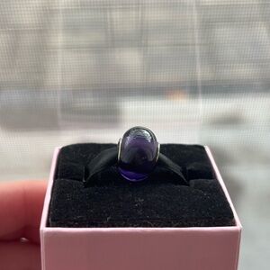 Pandora Purple Glass Bead Bracelet Charm